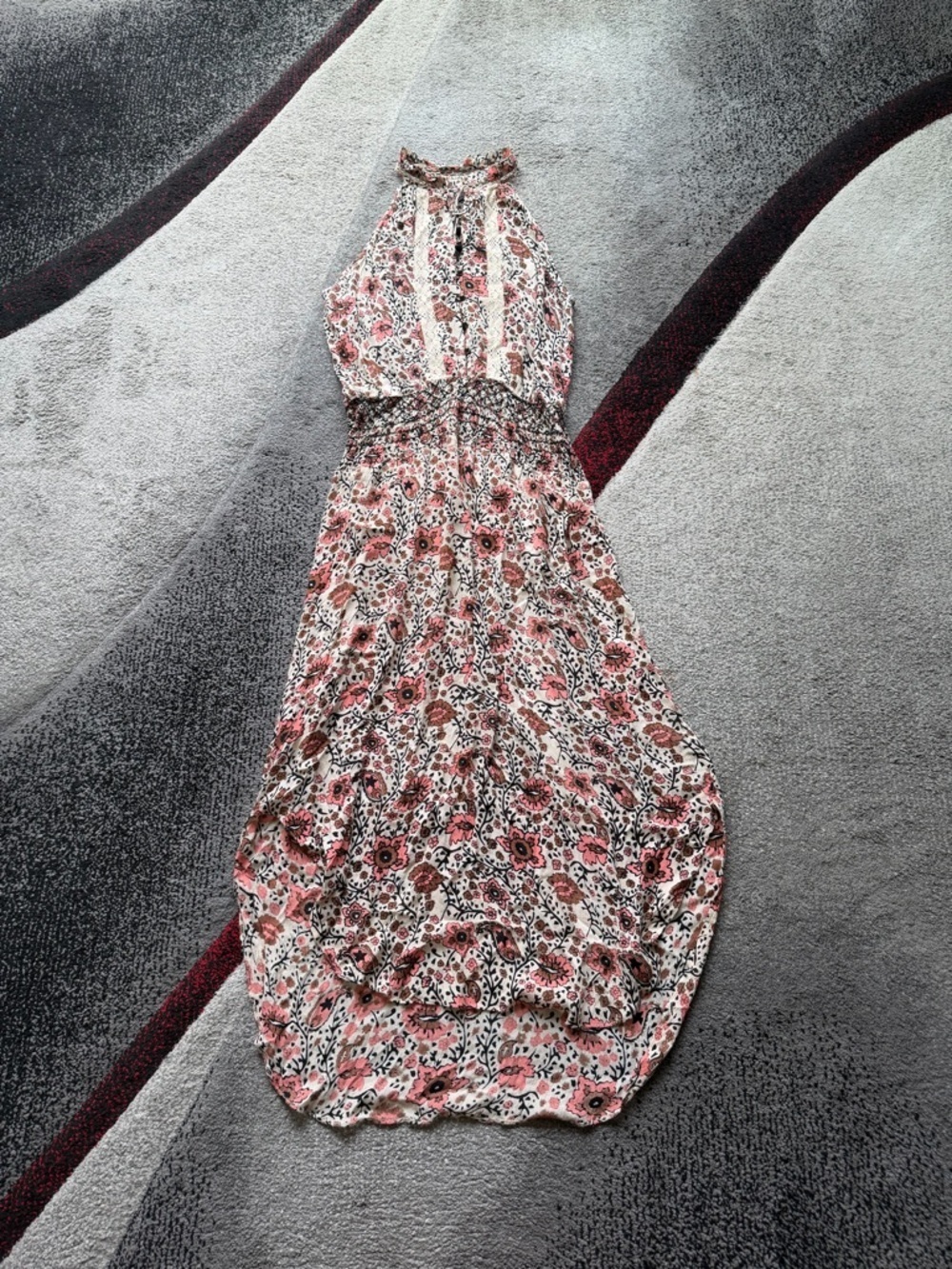 Saylor Revolve Amina Floral Print Sleeveless MIDI Length Dress